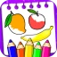 Fruits Coloring Book & Drawing icon