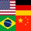 Teste de Bandeiras do mundo icon