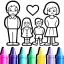 Family Love Coloring Book icon