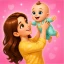 Mummy Princess Babyshower icon