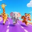 Skyzoo Animal Running Games 3D icon