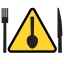 Lebensmittelwarnung icon