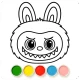 Labubu Coloring Games for Kids icon