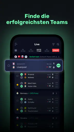 AIstats: Livescore Fußball App screenshot 5