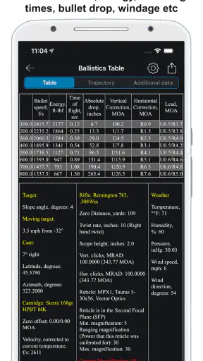 Chairgun Elite Ballistic Tool screenshot 6