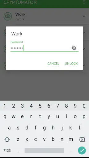 Cryptomator screenshot 3