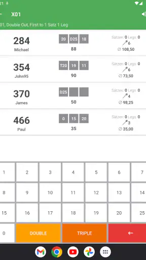 Dart Rechner App Punkte Zähler screenshot 8