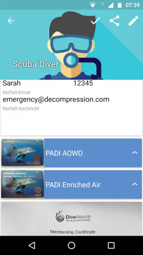 DiveMate (Tauchlogbuch) screenshot 1