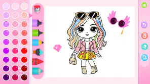 Doll Princess Coloring Games screenshot 6