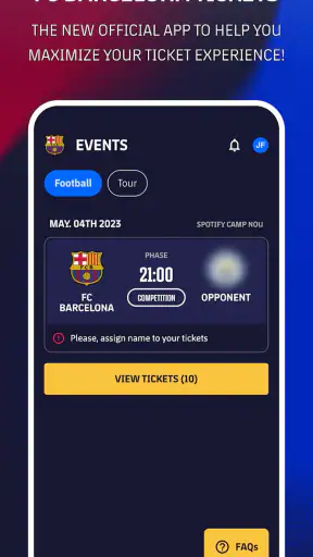 FC Barcelona Tickets screenshot 1
