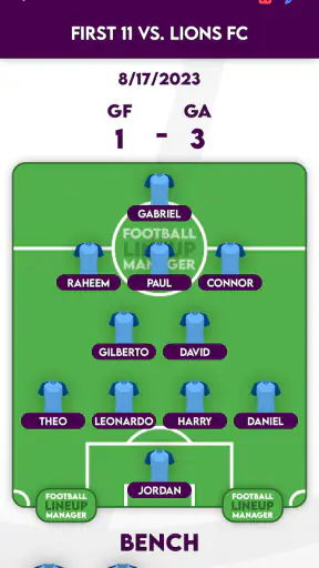 Football Lineup Manager screenshot 4