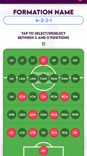 Football Lineup Manager screenshot 8