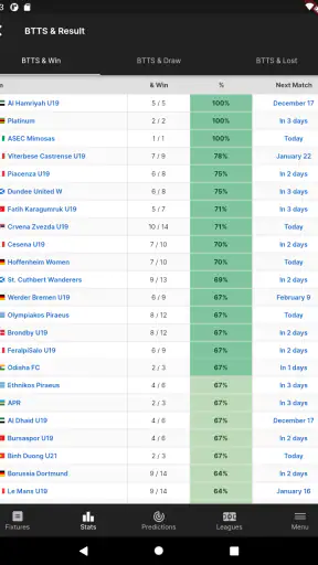 FootyStats Fußball Statistiken screenshot 6