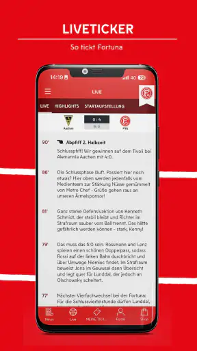 Fortuna Düsseldorf App screenshot 3