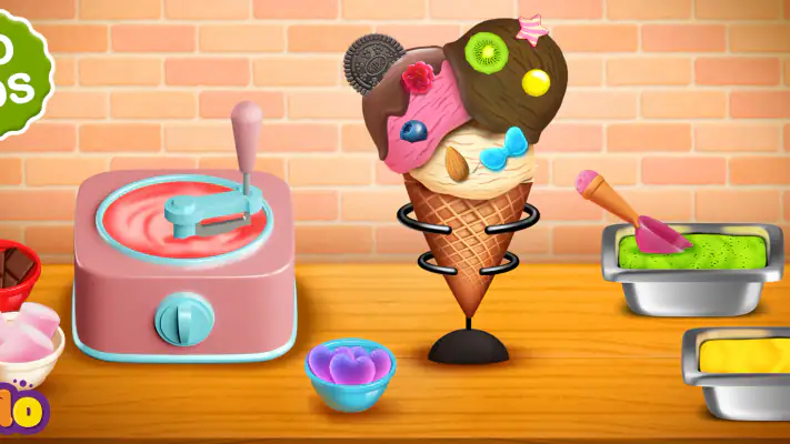 Ice Cream Making Game For Kids screenshot 1