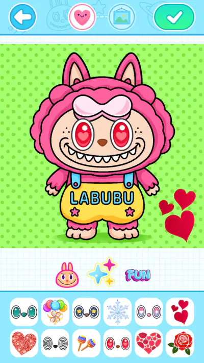 Labubu Coloring Games for Kids screenshot 1