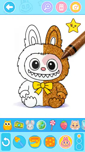 Labubu Coloring Games for Kids screenshot 2