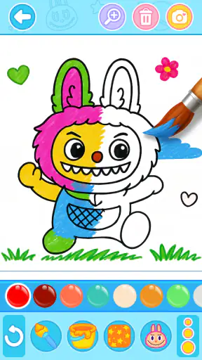 Labubu Coloring Games for Kids screenshot 6