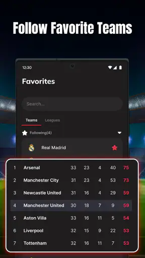 Live Score: Sports Stats screenshot 5