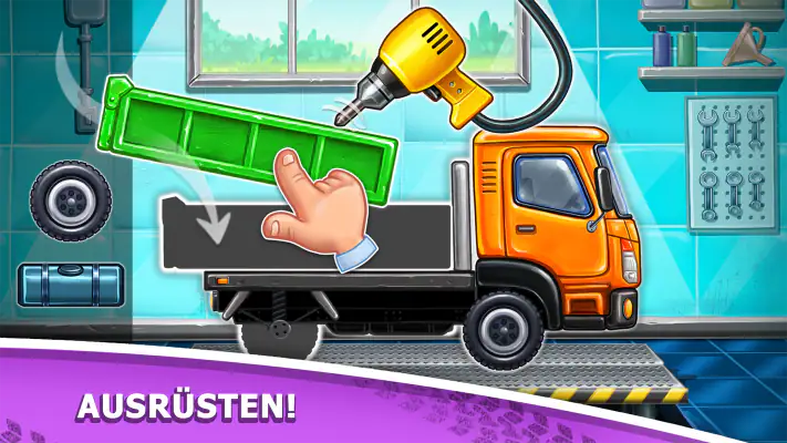 LKW kinderspiele Hausbau für 3 screenshot 1