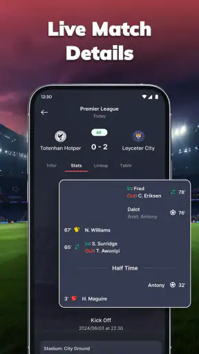 MatchLive: Fußball Live screenshot 3