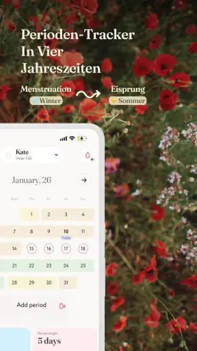 Mia: Perioden Kalender, Zyklus screenshot 2