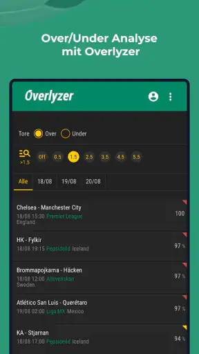 Overlyzer Live Football Trends screenshot 3