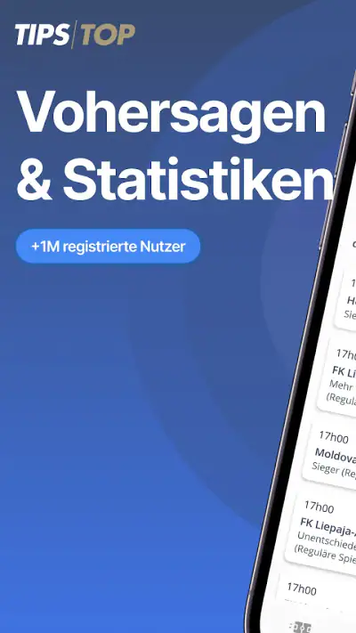 TipsTop－Wett Tipps & Statistik screenshot 1