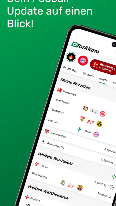 TorAlarm - Deine Fußball App screenshot 1
