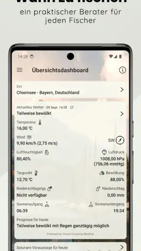 Wann zu fischen - Angel-App screenshot 1