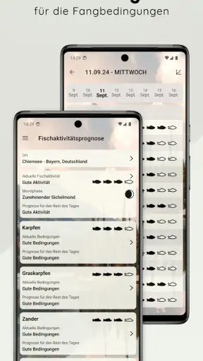 Wann zu fischen - Angel-App screenshot 2