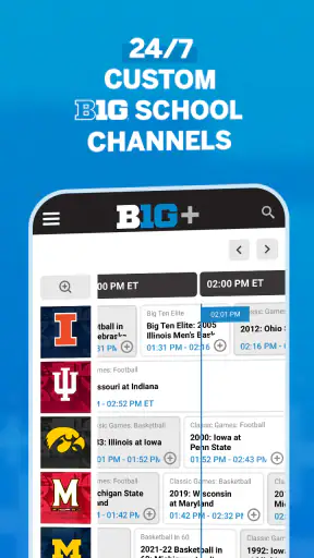 B1G+: Watch College Sports screenshot 5