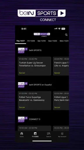 beIN SPORTS CONNECT screenshot 6