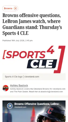 cleveland.com: Browns News screenshot 2