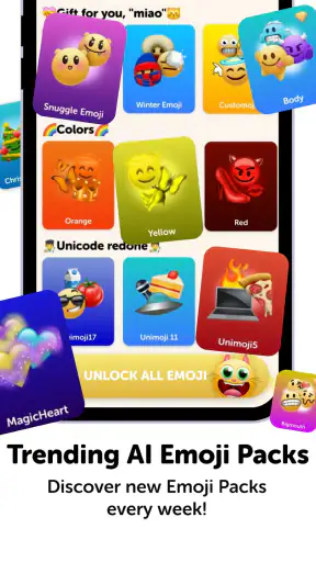 Emoji Up genmoji sticker maker screenshot 3