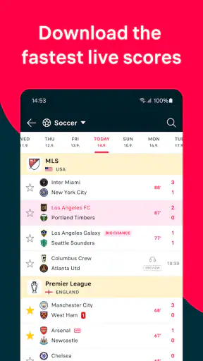 Flashscore: Scores & News screenshot 1