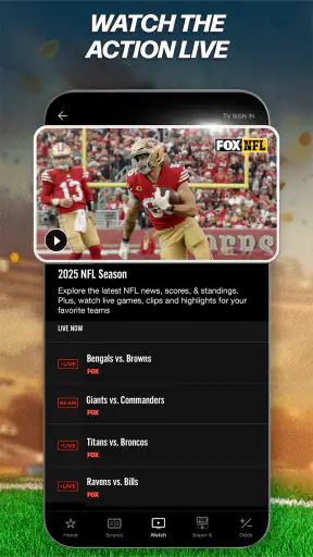 FOX Sports: Watch Live Games screenshot 3