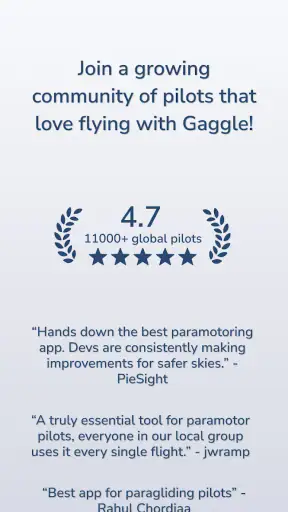 Gaggle Paragliding, Ultralight screenshot 3