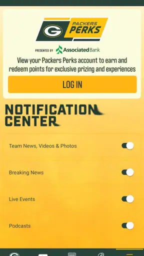 Green Bay Packers screenshot 3
