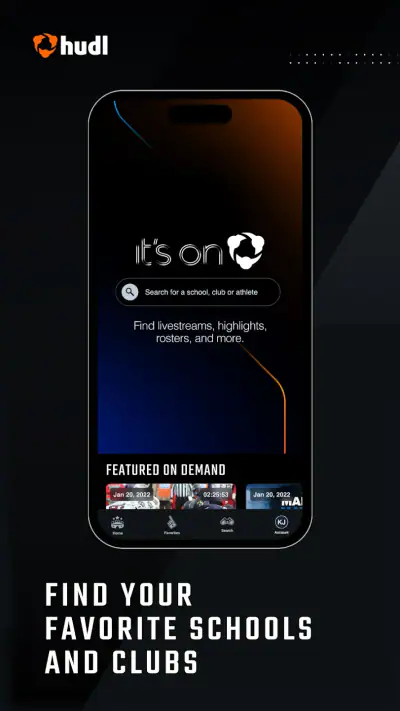 Hudl Fan: Find, Watch, Follow. screenshot 1