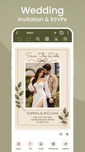Invitation Card Maker & RSVP screenshot 1