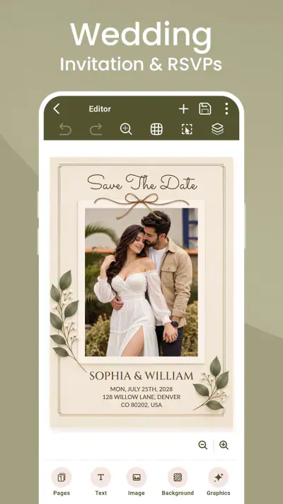 Invitation Card Maker & RSVP screenshot 1
