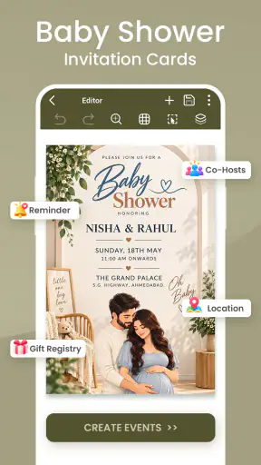 Invitation Card Maker & RSVP screenshot 3