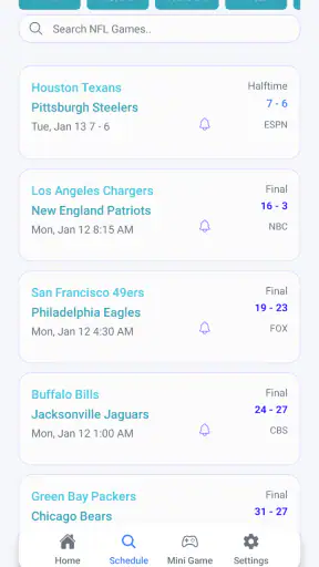 Live Scores : NFL NCAA NBA MLB screenshot 8