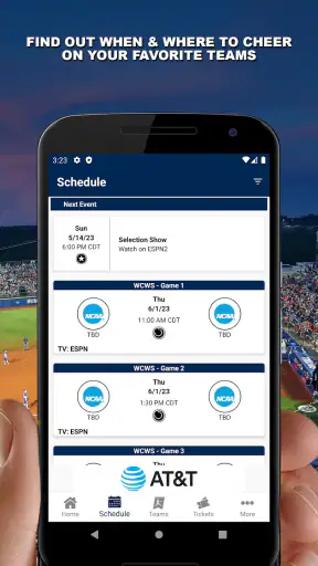 NCAA Women's CWS screenshot 2