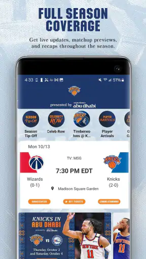 Official New York Knicks App screenshot 2