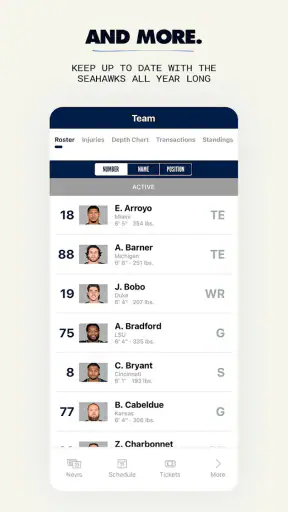 Seattle Seahawks Mobile screenshot 7