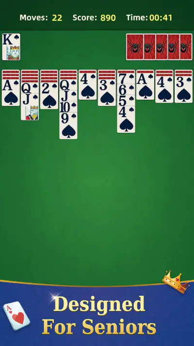 Spider Solitaire - puzzle trip screenshot 1