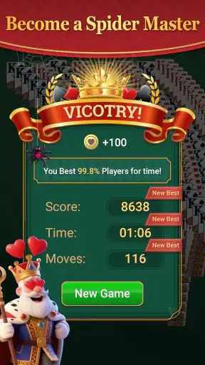 Spider Solitaire - Retro Card screenshot 4