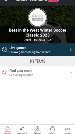 SportsEngine Tourney screenshot 1